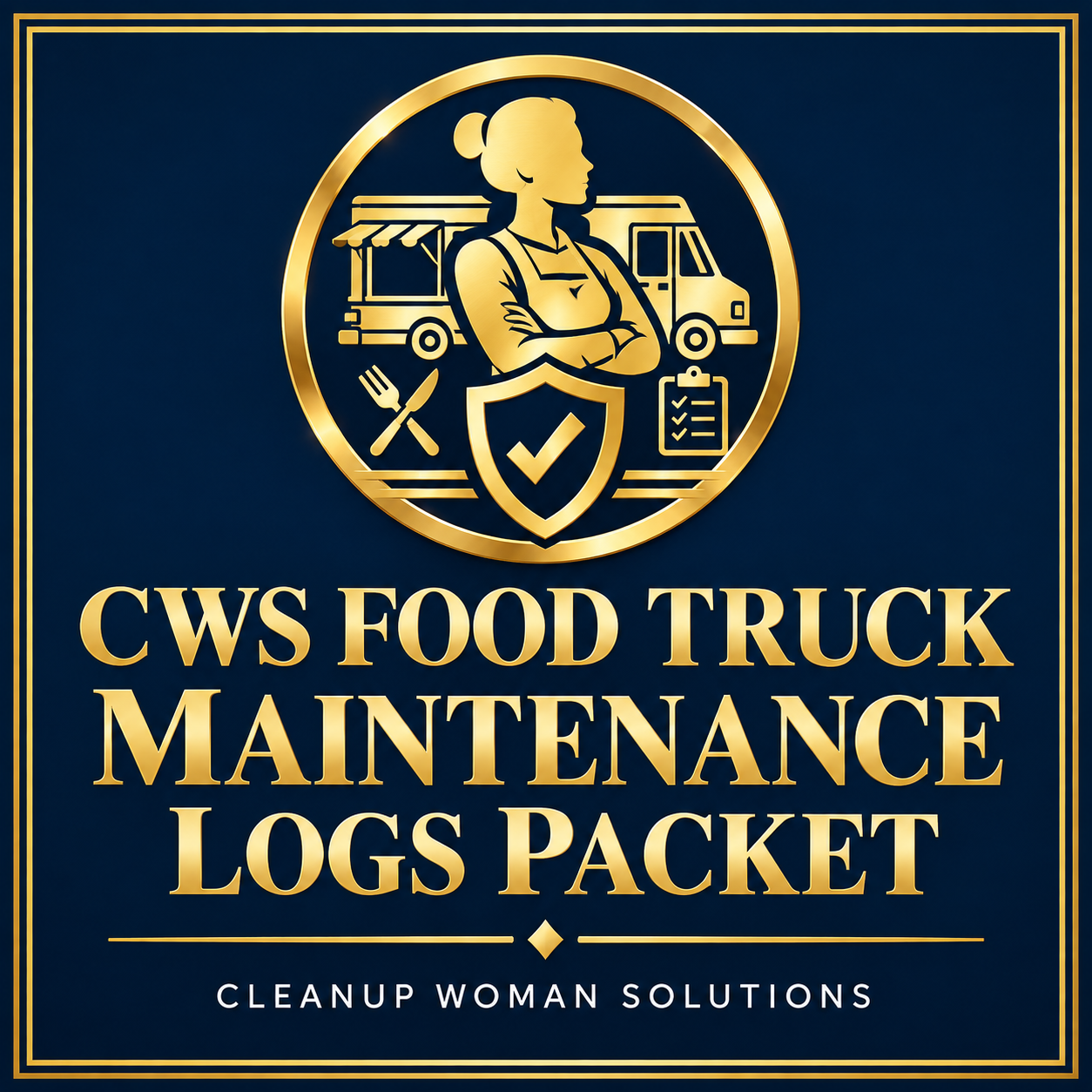 CWS Food Truck Maintenance Log Packet cover