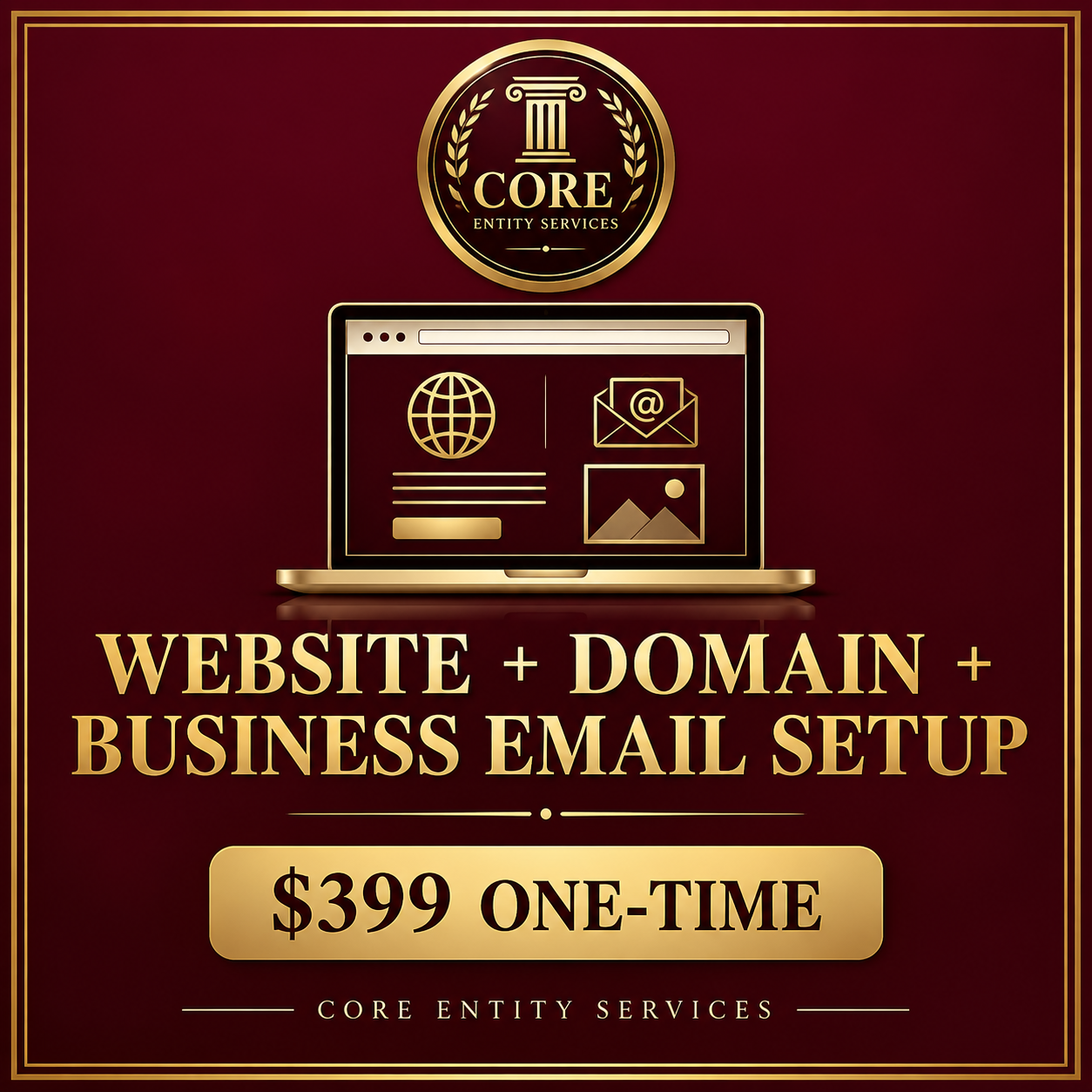 Website + Domain + Business Email Setup cover
